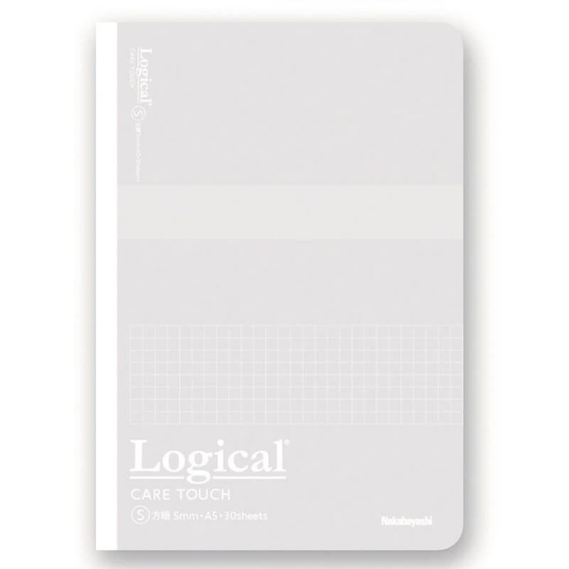 Antywirusowy notatnik Logical Care Touch A5, kratka 5 mm, jasnoszary