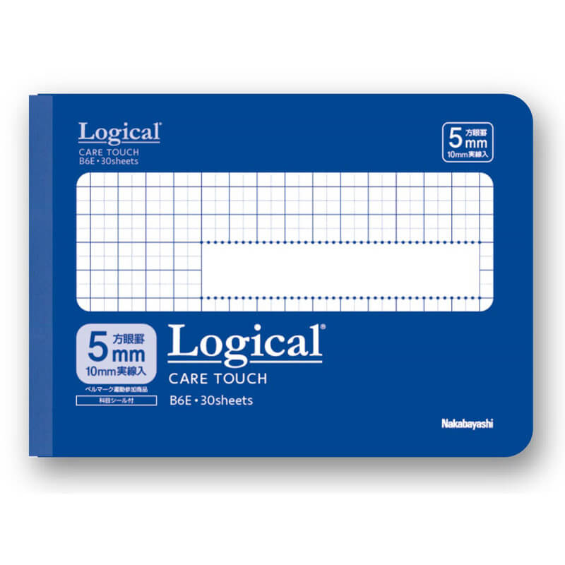 Antywirusowy notatnik Logical Care Touch B6, kratka 5 mm, niebieski