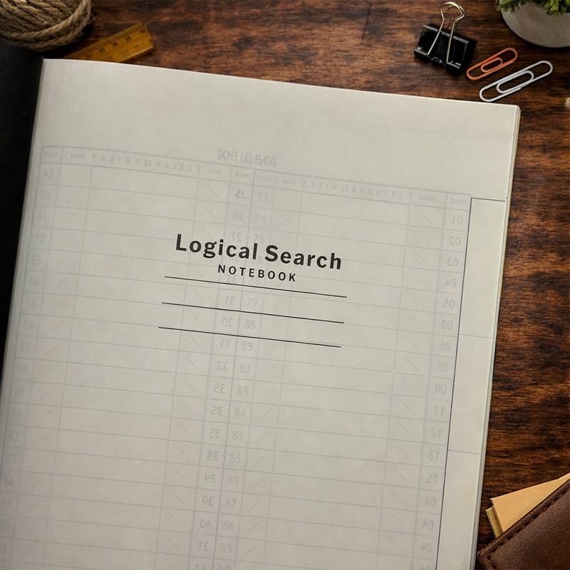 Notatnik Logical Search Notebook A5 linia 6mm czarny NA511_95B_BK