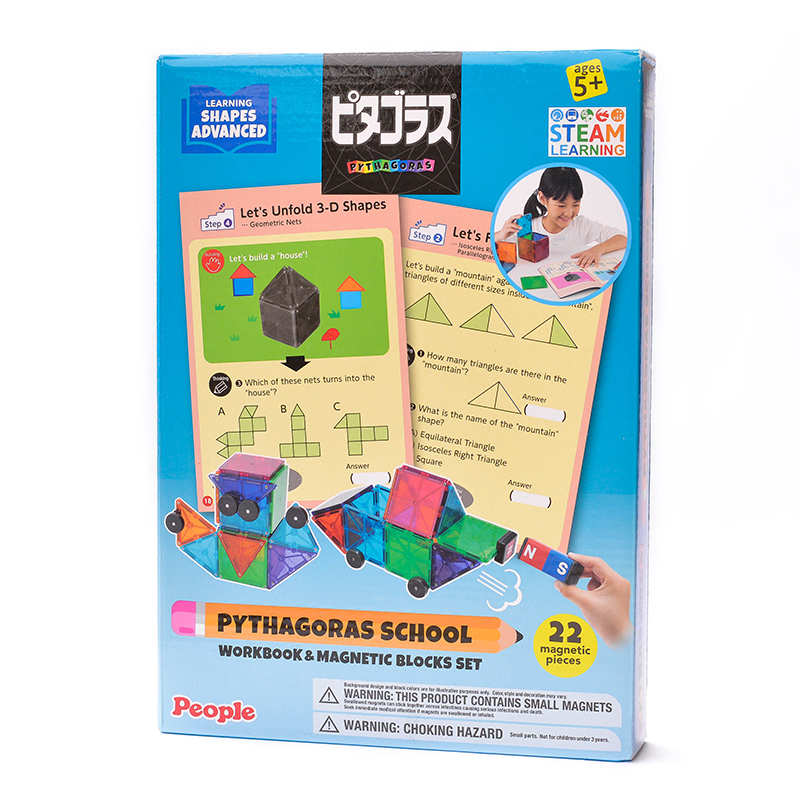 magnetyczny konstruktor z zadaniami Pythagoras School Advanced