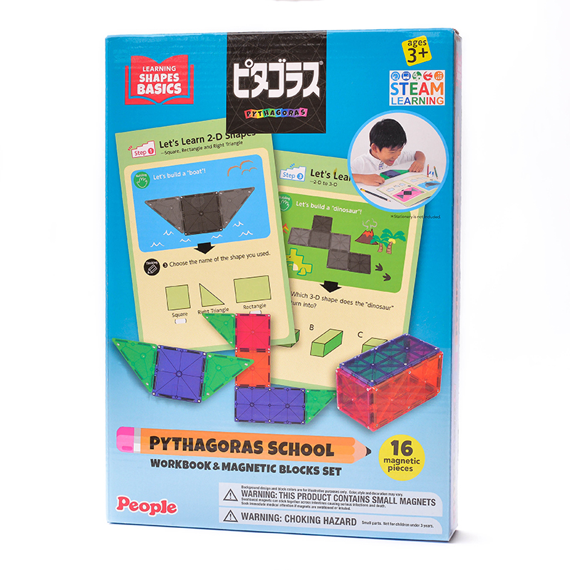 Magnetyczny konstruktor z zadaniami Pythagoras School Basic