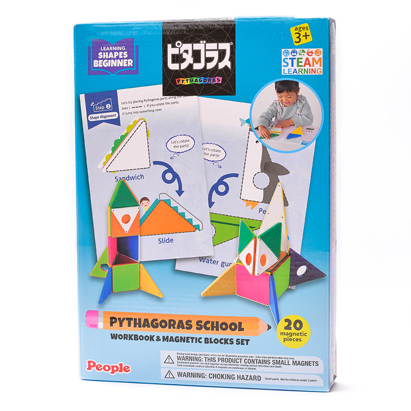 Magnetyczny konstruktor z zadaniami Pythagoras School Beginner