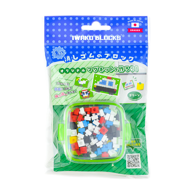 Iwako kreatywny zestaw mozaikowy KESHI-BLO Mini Magnet Green, ER-GLB414