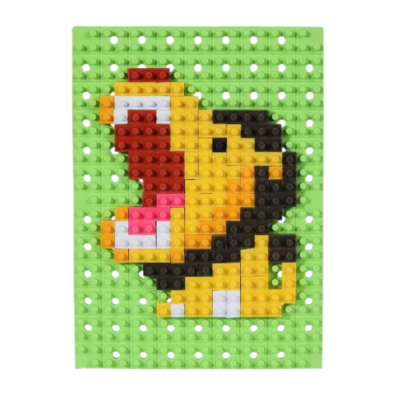 Kreatywny zestaw mozaikowy IWAKO z gumkami do ścierania KESHI-BLO Dot Art Kit Lion, ER-GLB705