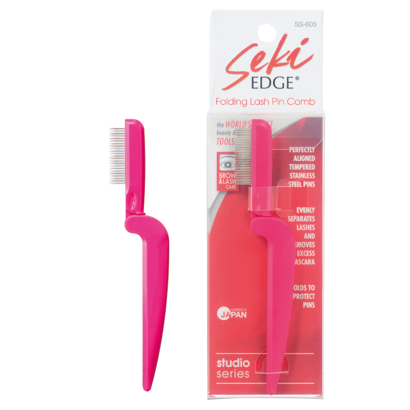 Składany grzebyk do rzęs „Seki EDGE”, SS-603